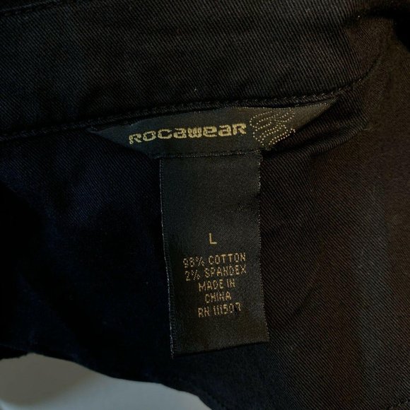Vintage Rocawear Jacket Black Juniors L Pink Embro - Picture 4 of 12